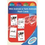WILD ANIMALS & FARM ANIMALS FLASH CARDS (40 CARDS)     